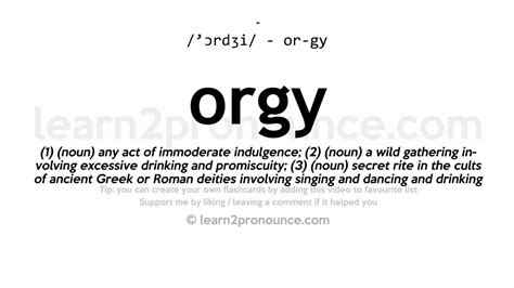 define orgy|Orgy Definition & Meaning .
